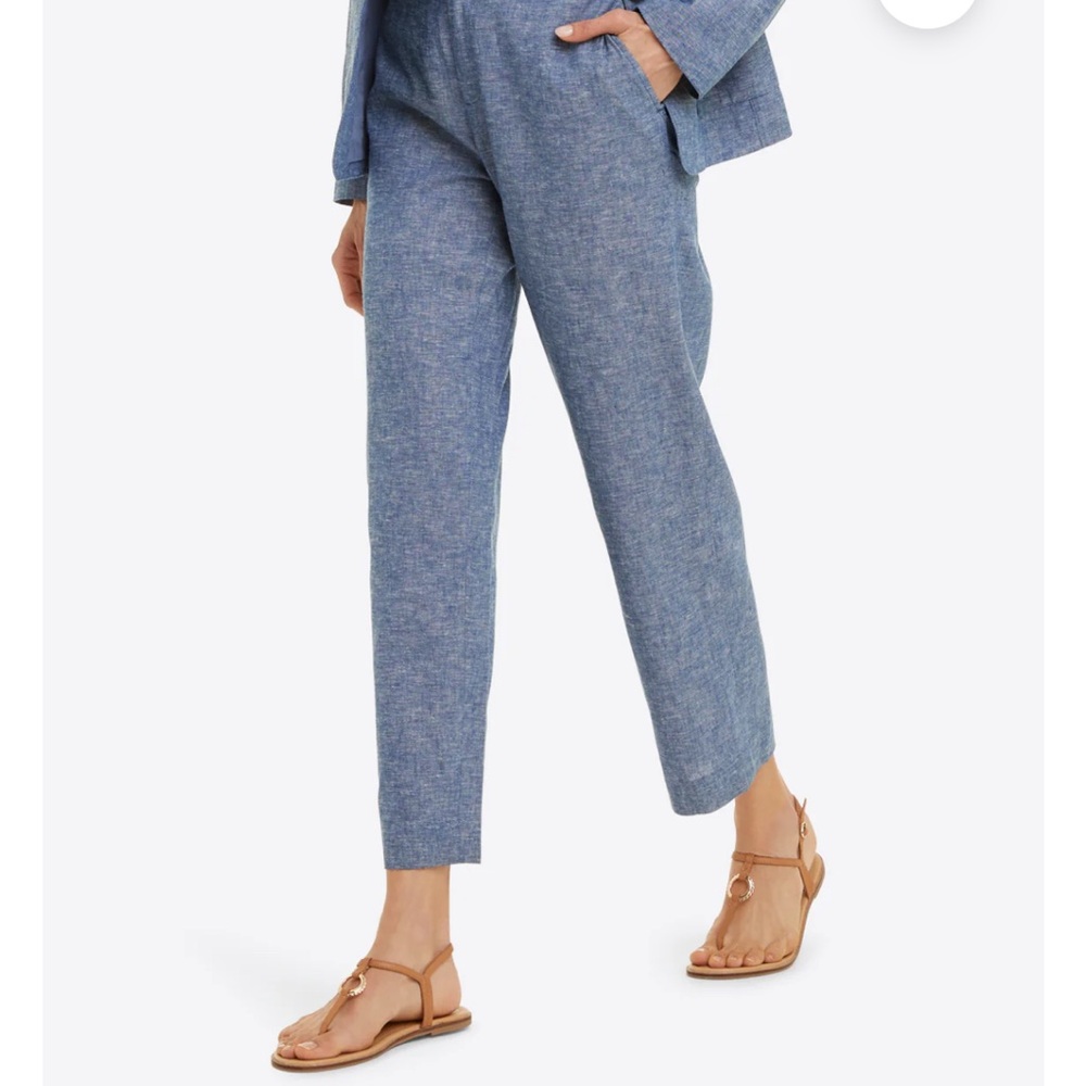 Draper James chambray pants, size 8, NWT